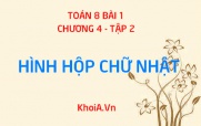 Hình hộp chữ nhật là hình như thế nào? có bao nhiêu cạnh? đường thẳng và mặt phẳng - Toán 8 bài 1 chương 4 tập 2